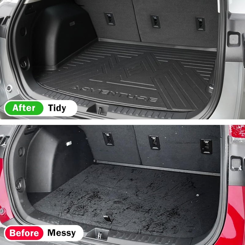 KUST Cargo Trunk Mat for 2023-2025 Kia Sportage Accessories (Include Hybrid, Not for PHEV), Rear Trunk Liner All Weather TPE Rubber Raised Edge - Image 5